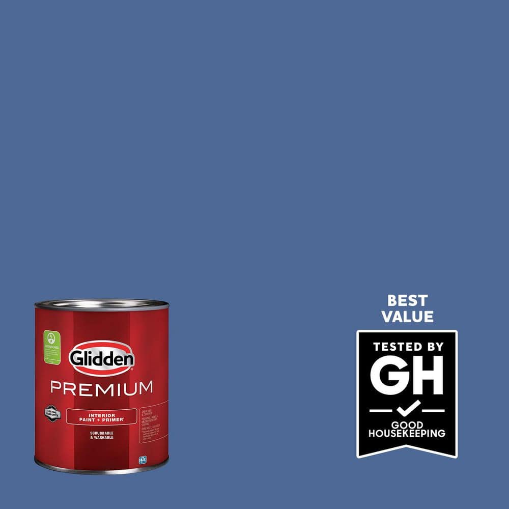 Glidden Premium 1 qt. PPG1166-6 Blue Odyssey Eggshell Interior Latex Paint
