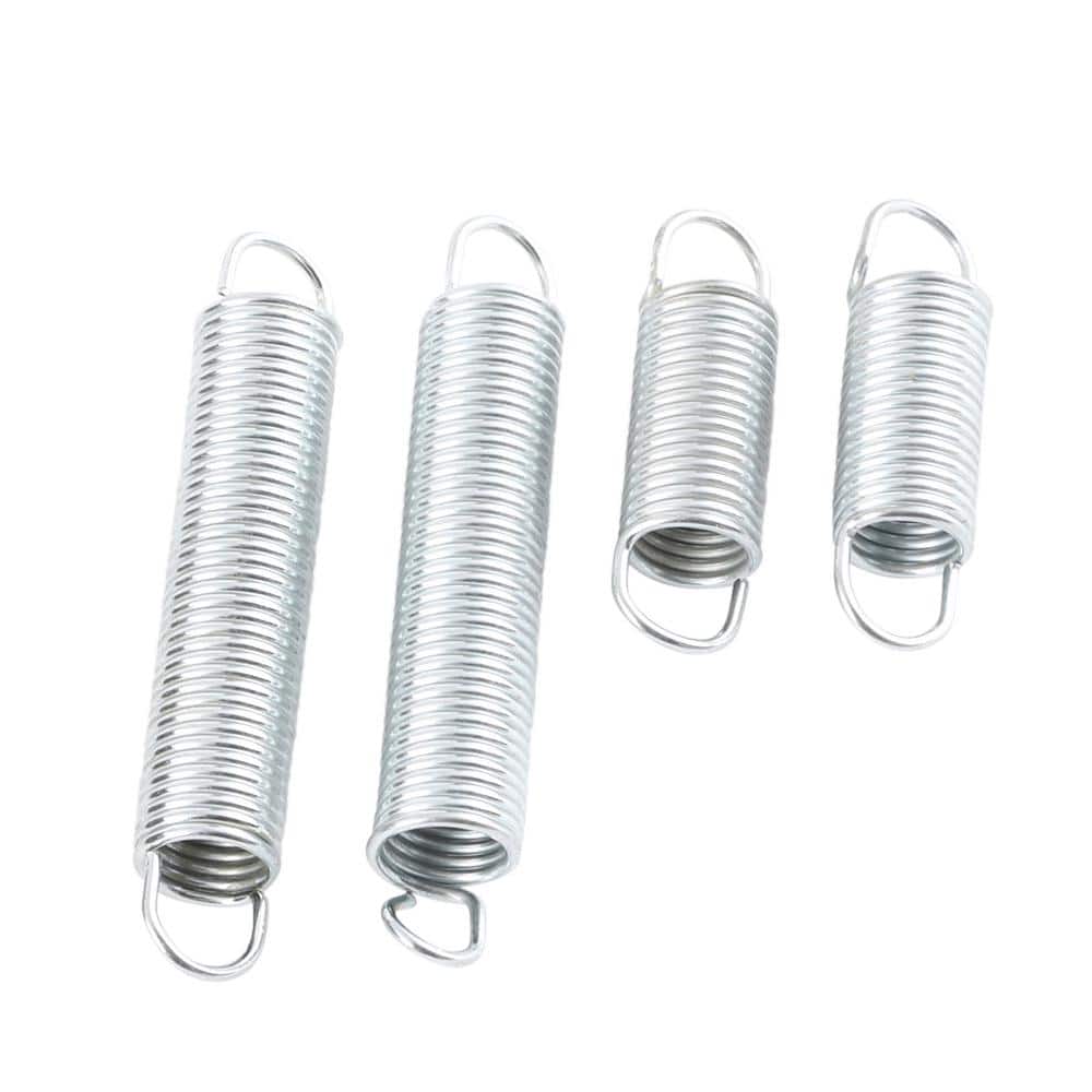Everbilt (4-Pack) 7/16 in. x 1-1/2 in. and 7/16 in. x 2-1/2 in. Zinc-Plated Extension Spring