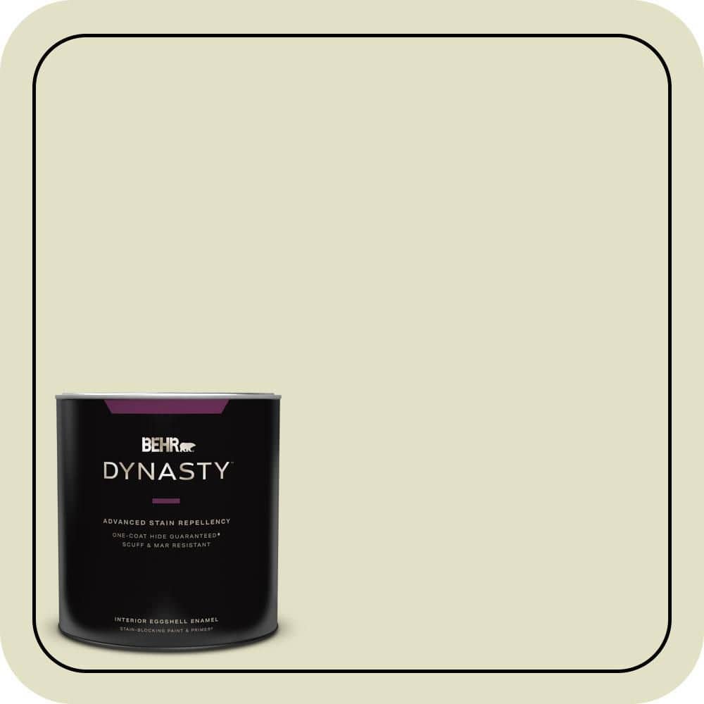 BEHR DYNASTY 1 qt. #S340-2 Green Power Eggshell Enamel Interior Stain-Blocking Paint & Primer
