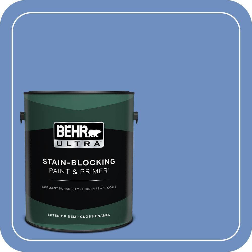 BEHR ULTRA 1 gal. #590B-5 Purple Hyacinth Semi-Gloss Enamel Exterior Paint & Primer