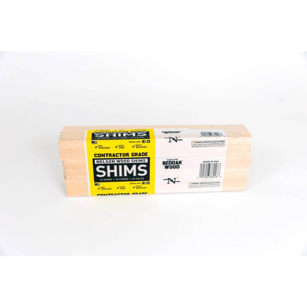 Unbranded 12 in. Contractor Shims 42-Per Bundle (3)