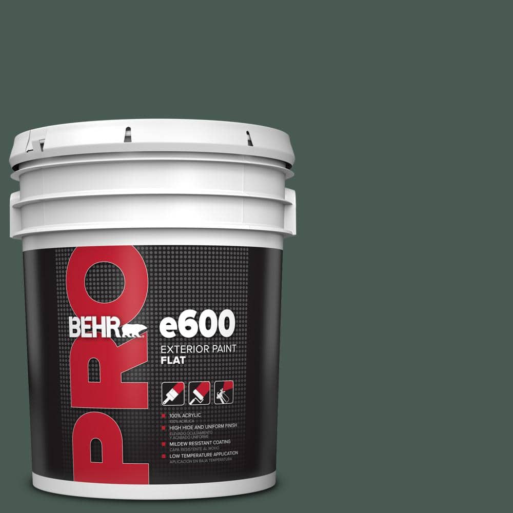 BEHR PRO 5 gal. #S420-7 Secluded Woods Flat Exterior Paint