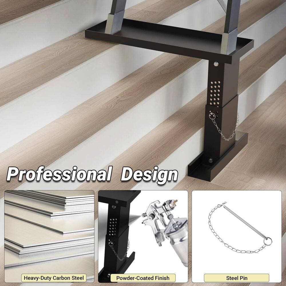 Helhom 13.4 in. to 19 in. Adjustable Height Range, Ladder Stabilizer High Strength for Single and Extension Ladders (3)