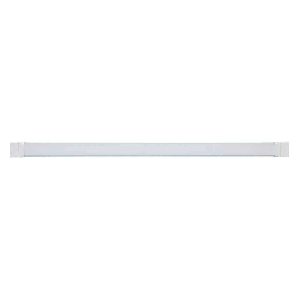 LEDVANCE 4 ft. Vapor Tight Integrated LED Gray Wraparound Light with Dual Selectable CCT and Lumen (4)