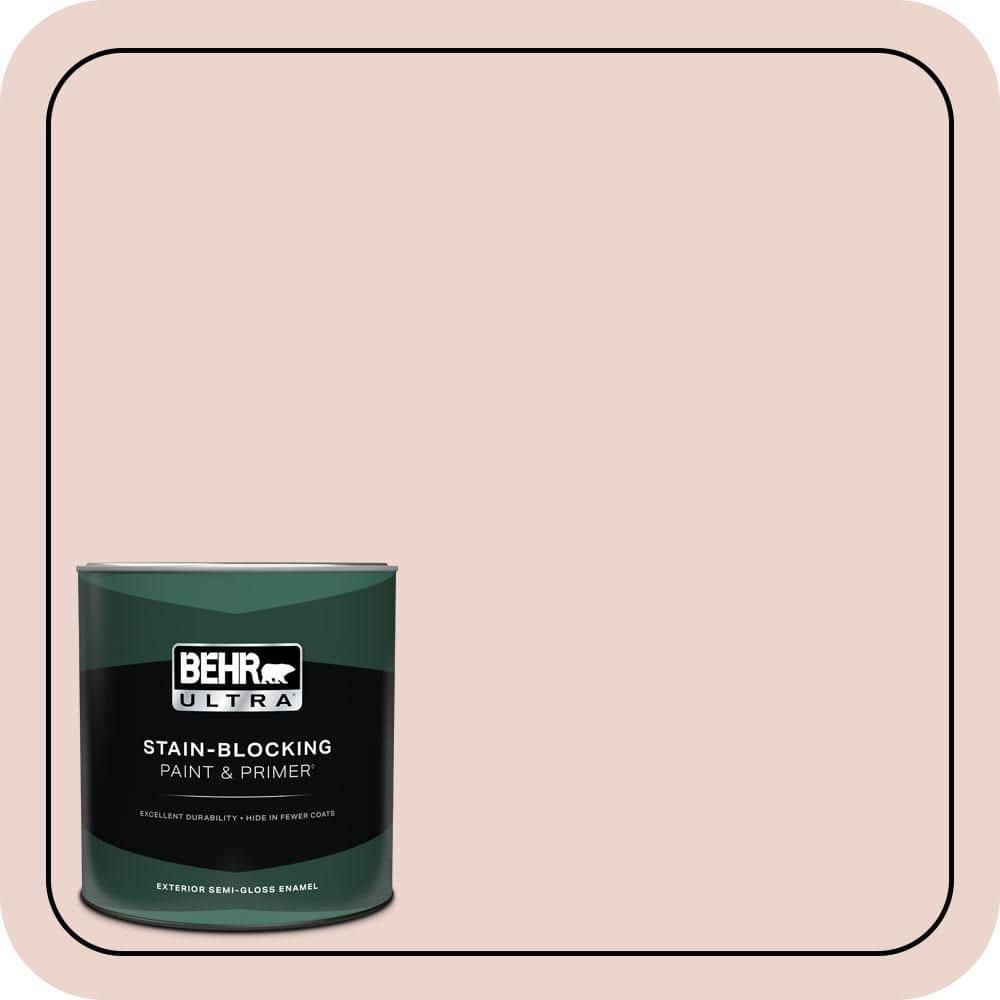 BEHR ULTRA 1 qt. #S170-1 Ole Pink Semi-Gloss Enamel Exterior Paint & Primer