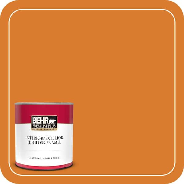 BEHR PREMIUM PLUS #270B-7 Bonfire Enamel Low Odor & Primer (4)