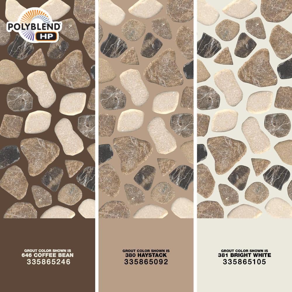 MSI Mix Marble Pebbles 12 in. x 12 in. x 0.38 in. Tumbled Marble Mesh-Mounted Mosaic Floor and Wall Tile (0.9 sq. ft./Each) (4)