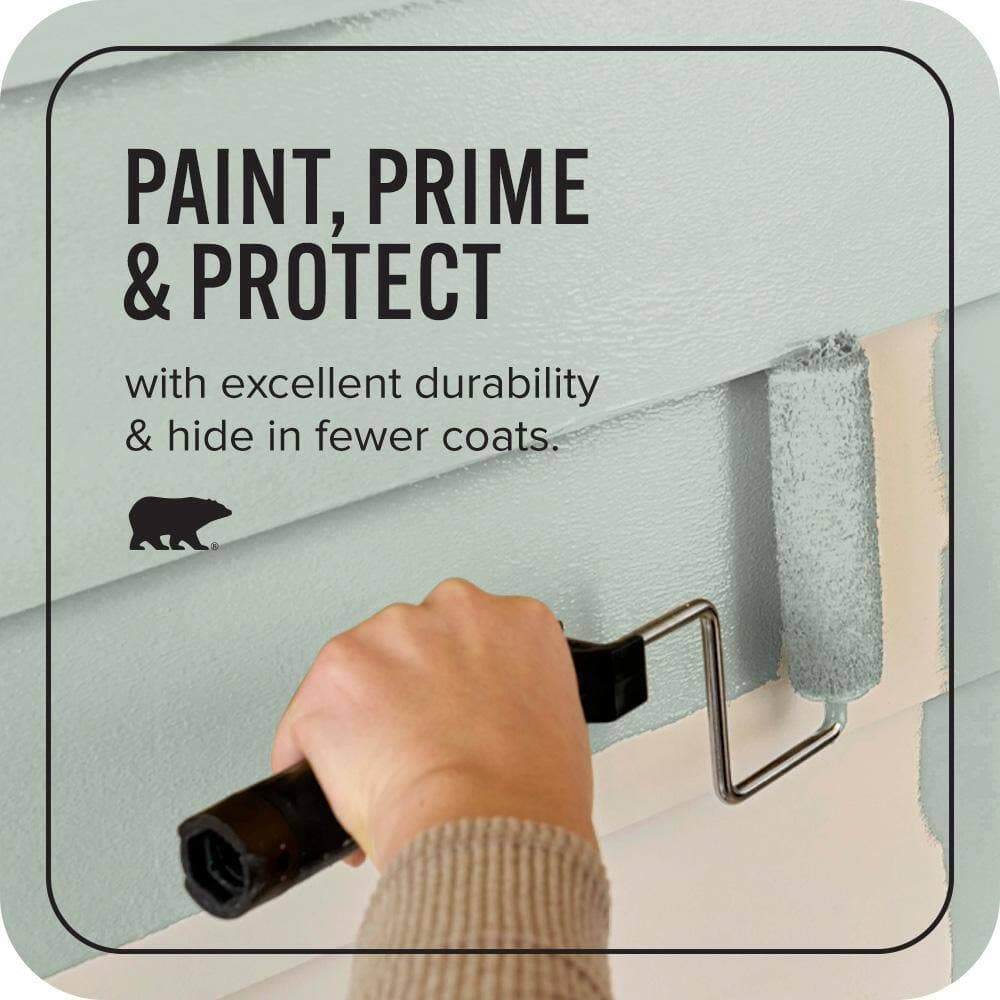 BEHR ULTRA 1 gal. #MQ6-18 Recycled Glass Satin Enamel Exterior Paint & Primer (3)
