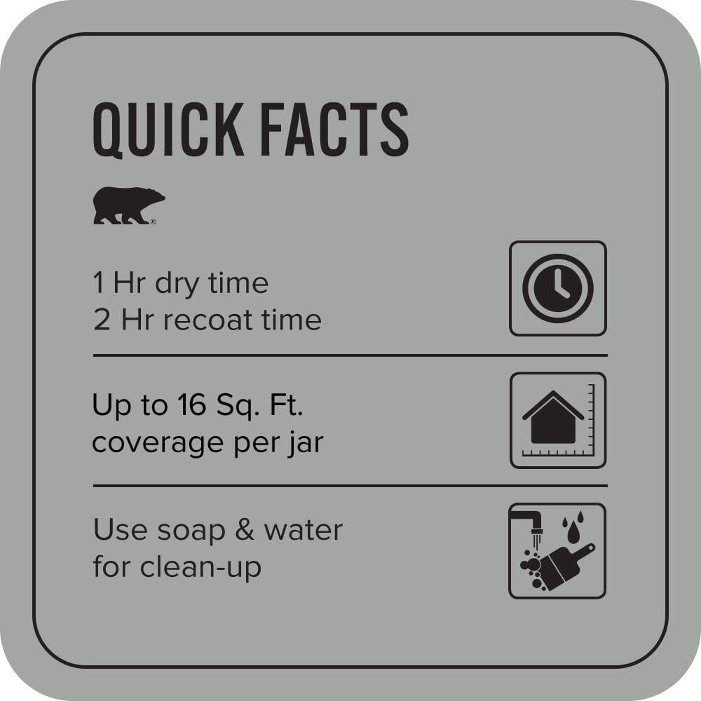 BEHR PREMIUM PLUS #PPU25-04 Sharkskin Suit Enamel & Primer Color Sample (3)