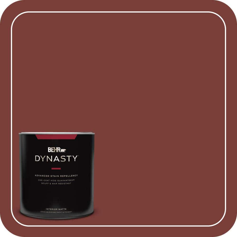 BEHR DYNASTY 1 qt. #PPU2-02 Red Pepper One-Coat Hide Matte Interior Stain-Blocking Paint and Primer