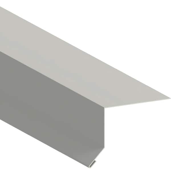 Gibraltar Building Products 1-1/4 in. x 2-1/4 in. x 10 ft. Hemmed Galvanized Steel Drip EdgeFlashing in White (2)