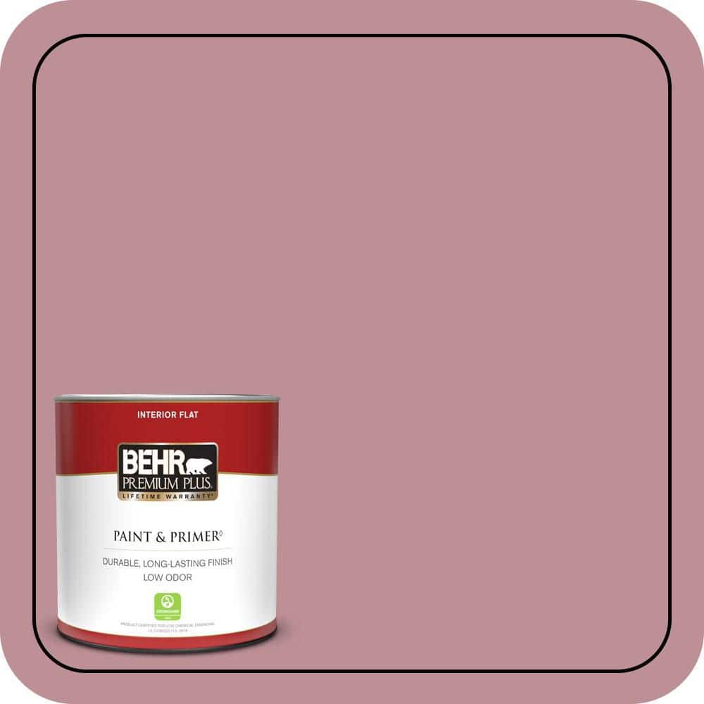 BEHR PREMIUM PLUS #S130-4 Cherry Juice Flat Low Odor & Primer (1)