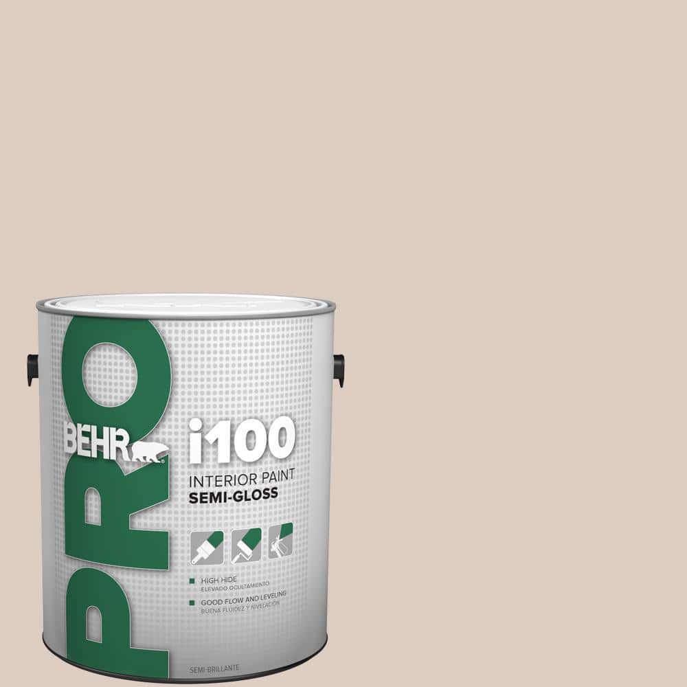 BEHR PRO 1 gal. #N190-2 Stonewashed Brown Semi-Gloss Interior Paint