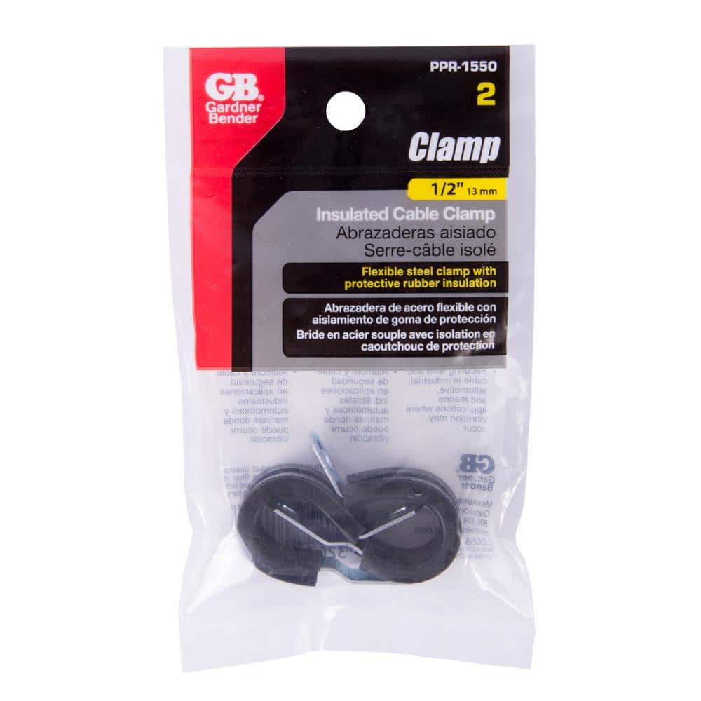 Gardner Bender 1/2 in. Rubber Insulated Clamp (2-Pack) (2)