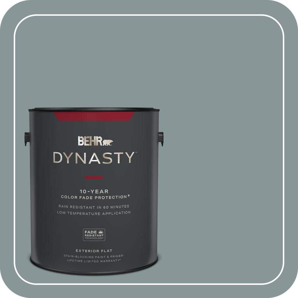 BEHR DYNASTY 1 gal. #PPU12-15 Atmospheric Flat Exterior Stain-Blocking Paint & Primer