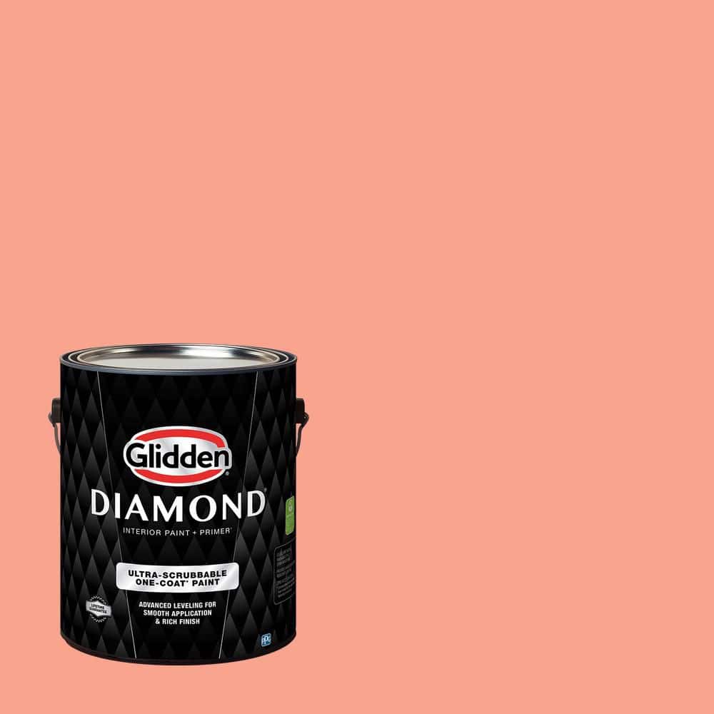 Glidden Diamond 1 gal. PPG1193-5 Coral Serenade Eggshell Interior Paint with Primer