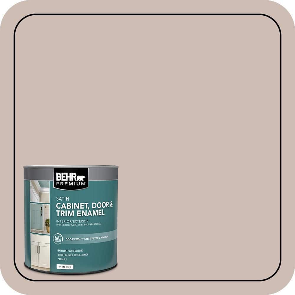 BEHR PREMIUM 1 qt. #N150-2 Smokey Pink Satin Enamel Interior/Exterior Cabinet, Door & Trim Paint (1)