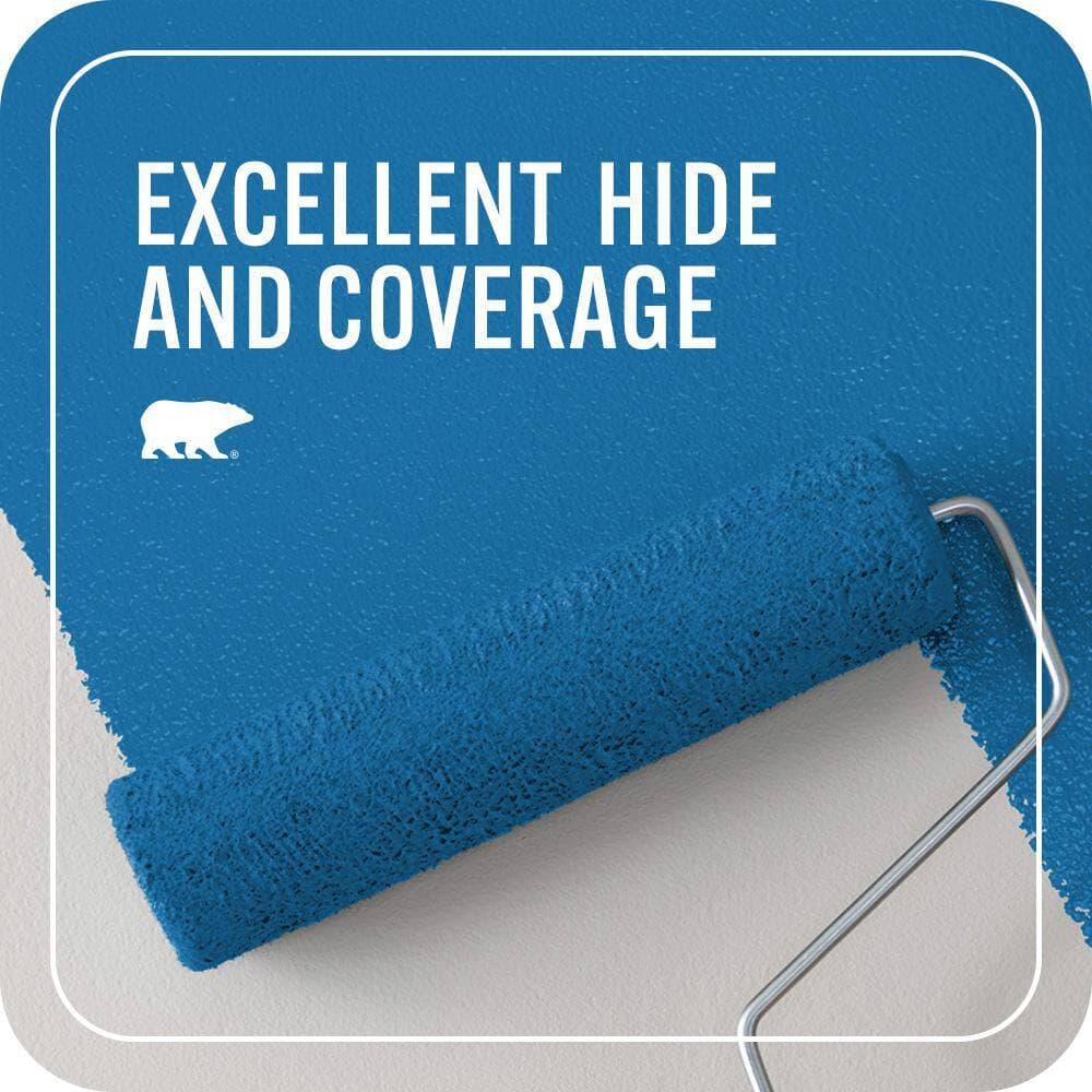 BEHR PREMIUM PLUS 1 gal. #560B-7 Cerulean Eggshell Enamel EcoMix Plant-Based Interior Paint & Primer (2)