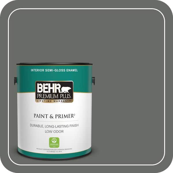 BEHR PREMIUM PLUS #BNC-26 Lunar Basalt Interior/Exterior Paint & Primer Color Sample (4)