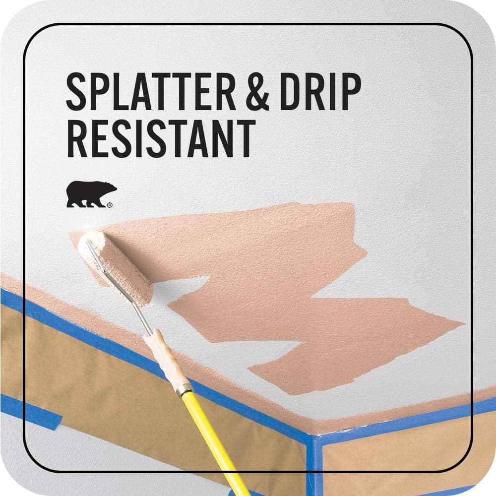 BEHR PREMIUM PLUS 1 gal. #M200-3 Sunset Drive Ceiling Flat Interior Paint & Primer (4)