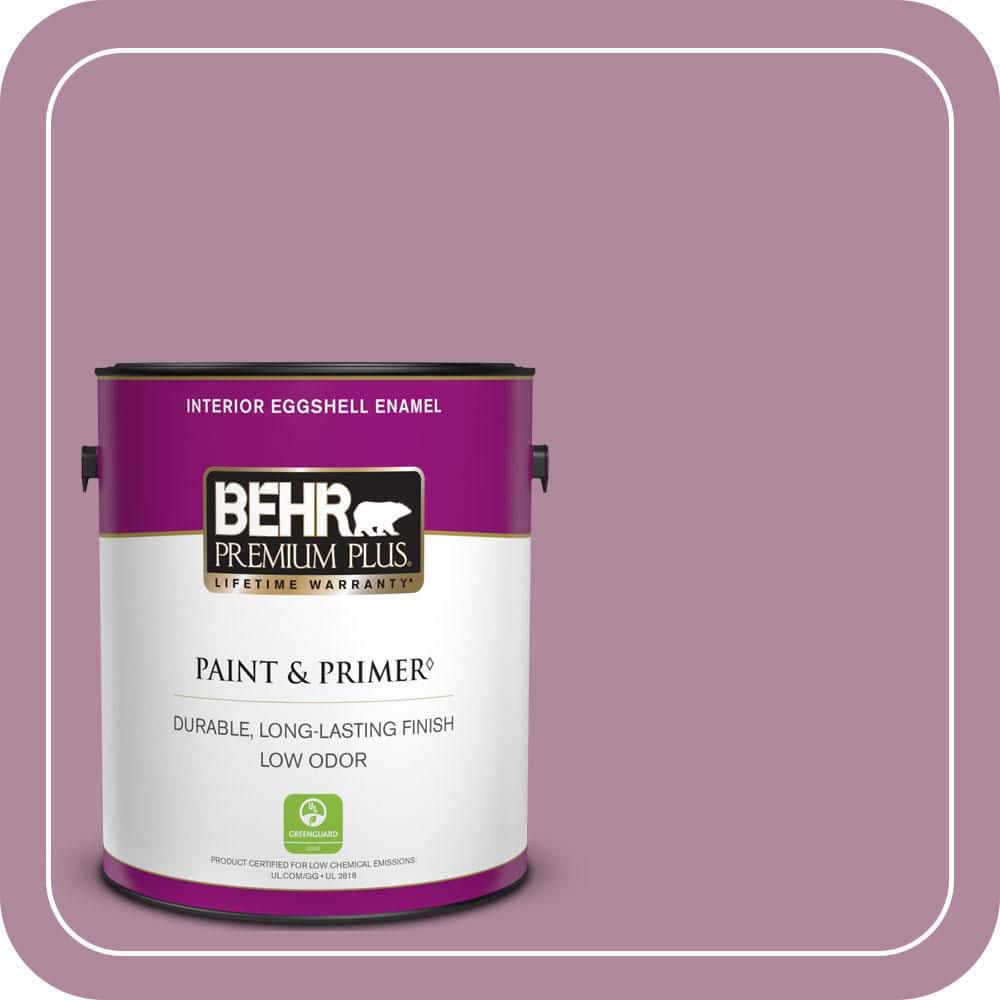 BEHR PREMIUM PLUS 1 gal. #690D-5 Winsome Rose Eggshell Enamel Low Odor Interior Paint & Primer (1)