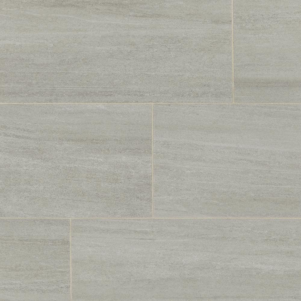 Daltile Nova Falls Gray 12 in. x 24 in. Porcelain Stone Look Floor and Wall Tile (1.95 sq. ft / Each) (2)