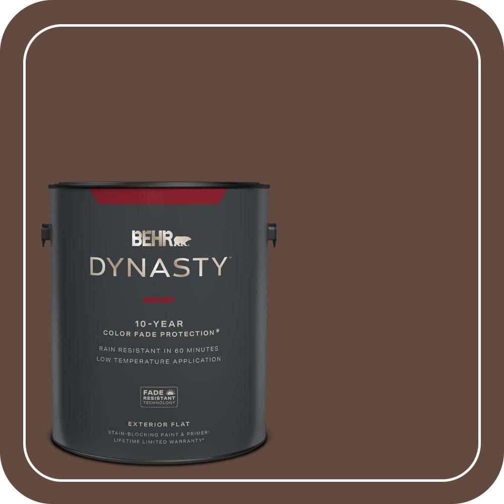 BEHR DYNASTY 1 gal. #S-G-770 Wild Horse Flat Exterior Stain-Blocking Paint & Primer