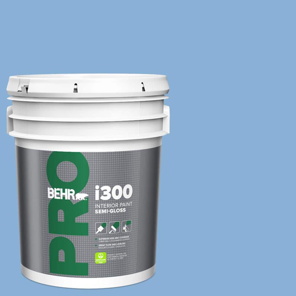 BEHR PRO 5 gal. #PPU15-12 Bluebird Semi-Gloss Interior Paint