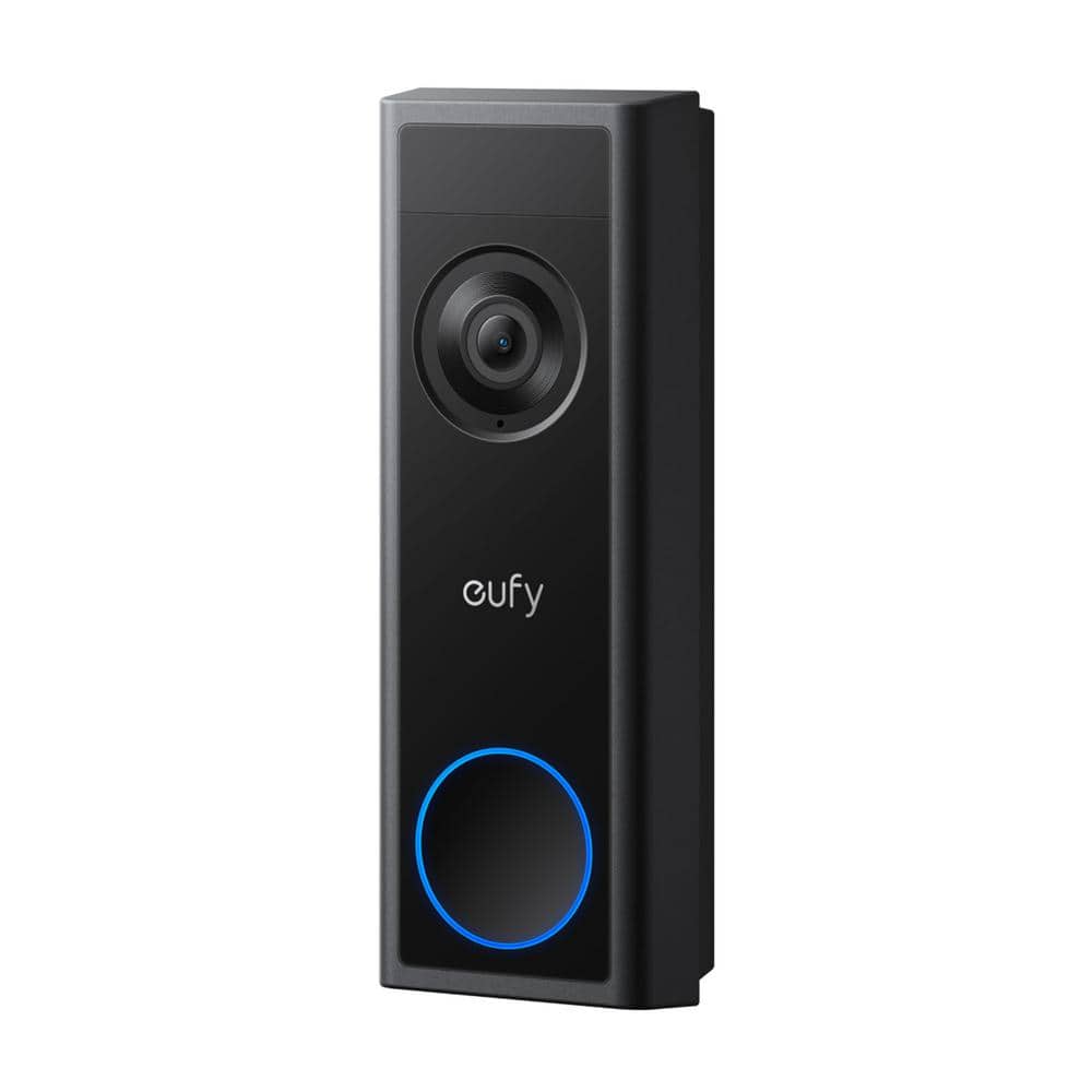 eufy C31 Wireless Dual Powered 2K Video Doorbell with 32 GB SD Card, Wired or Battery Powered, Black