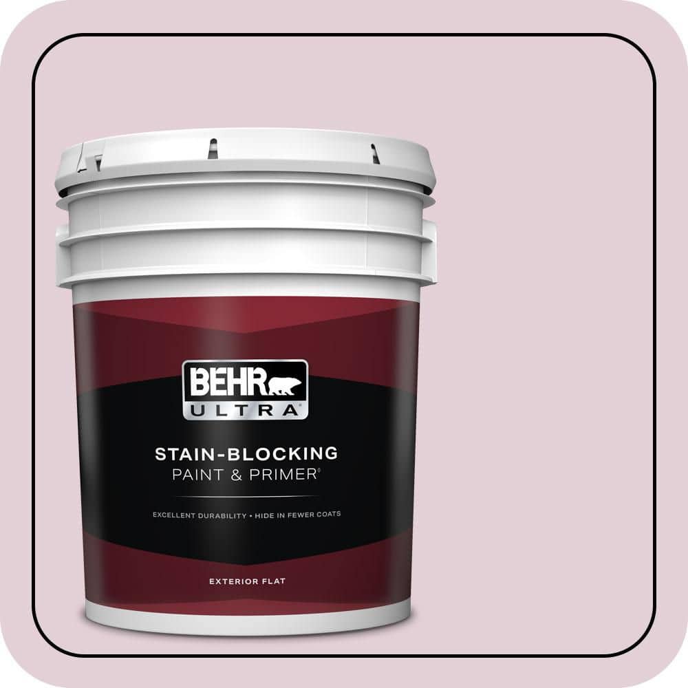 BEHR ULTRA 5 gal. #S120-2 Etiquette Flat Exterior Paint & Primer