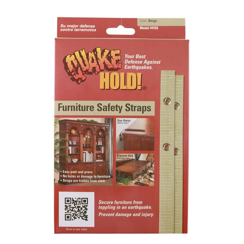 QuakeHOLD! Beige Furniture Safety Strap (3)