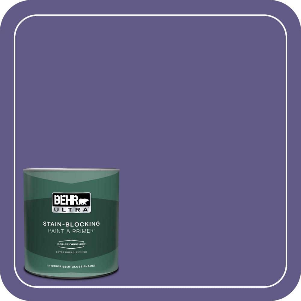 BEHR ULTRA 1 qt. #S-G-640 Purple Balloon Extra Durable Semi-Gloss Enamel Interior Paint & Primer