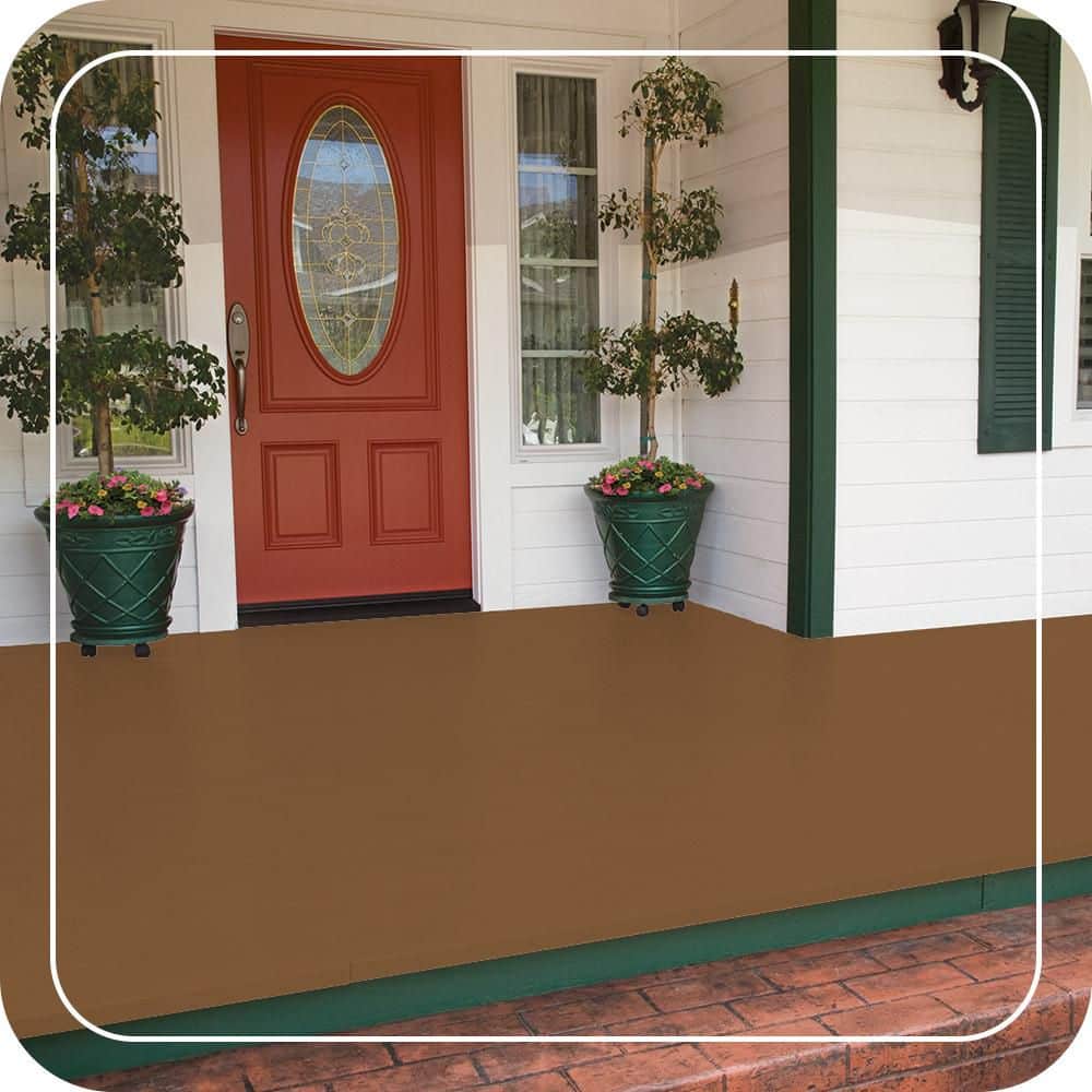 BEHR PREMIUM 5 gal. #MQ2-06 Gilded Glamour Low-Lustre Enamel Interior/Exterior Porch and Patio Floor Paint (2)