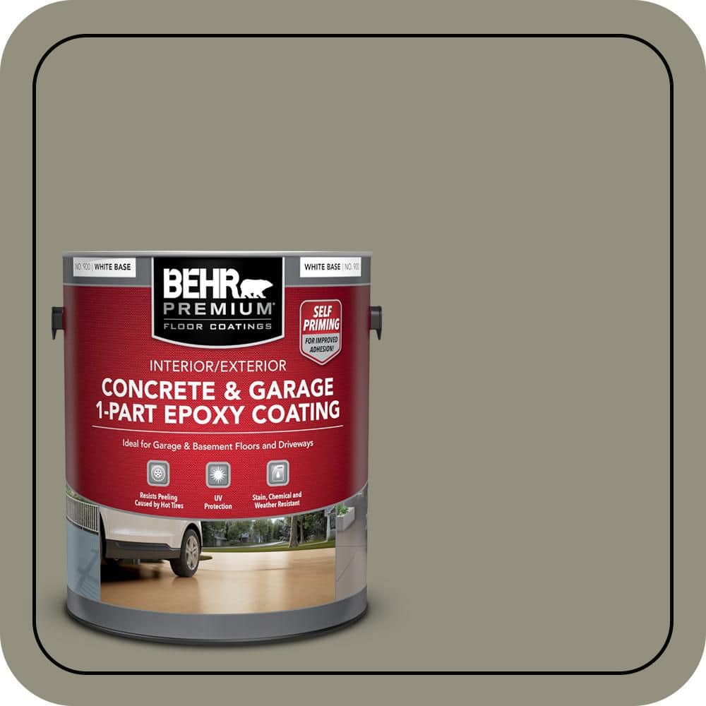 BEHR PREMIUM #N350-5 Self-Priming 1-Part Epoxy Satin Interior/Exterior Concrete and Garage Floor Paint (1)