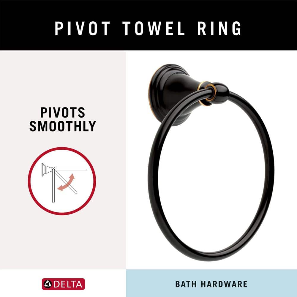Delta Windemere Towel Ring in Oil Rubbed Bronze (2)