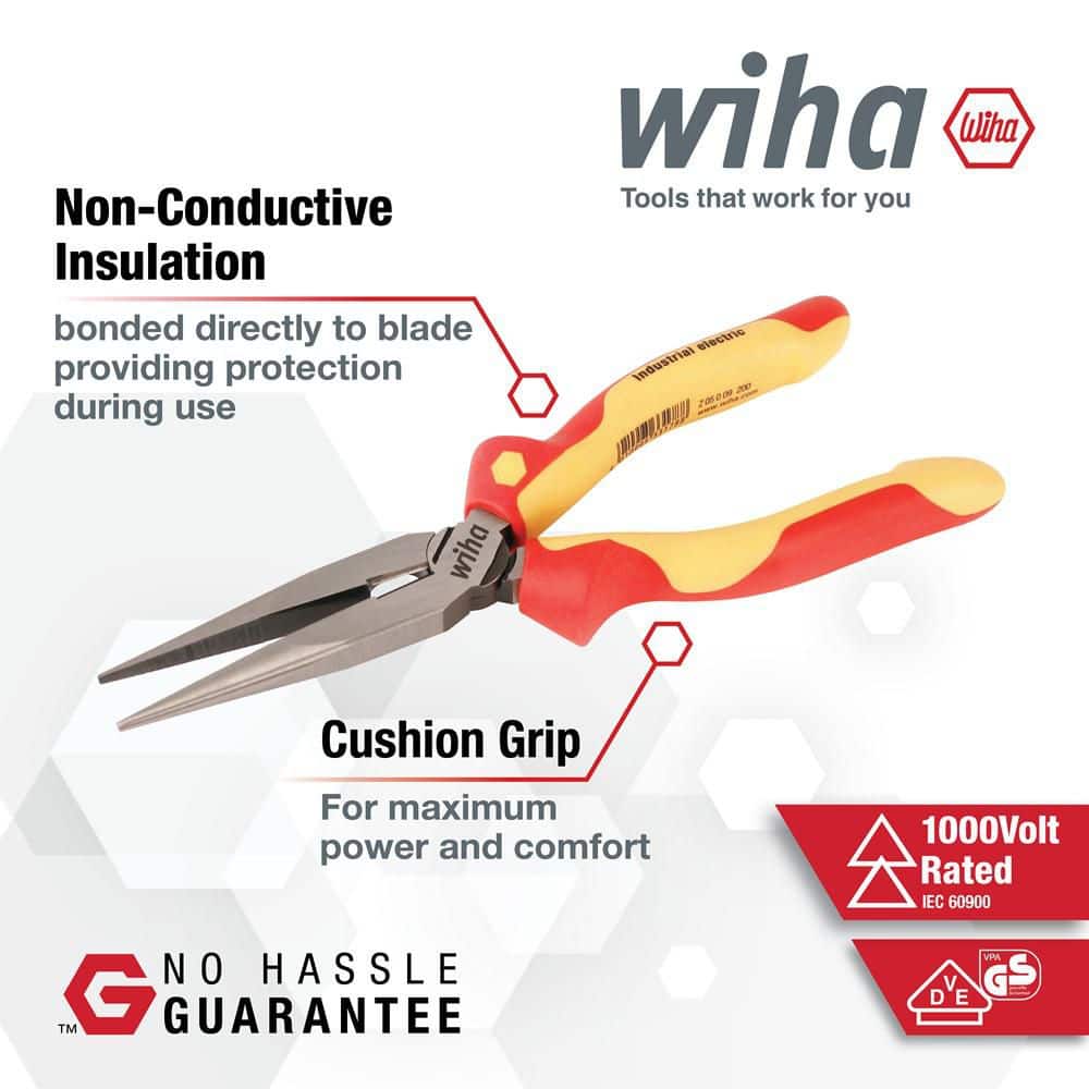 Wiha 1000-Volt Insulated Industrial Grip Pliers and Cutters Set (3-Piece) (2)