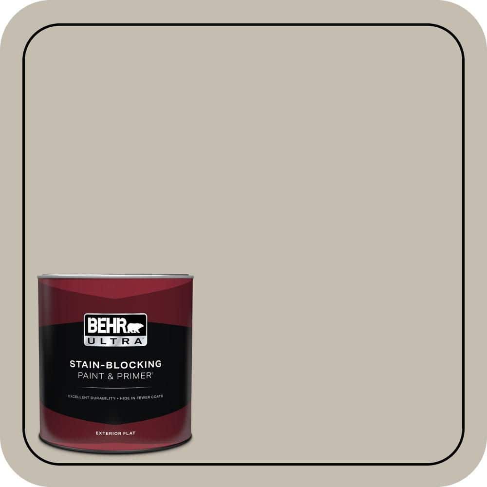 BEHR ULTRA 1 qt. #N320-3 Tanglewood Flat Exterior Paint & Primer