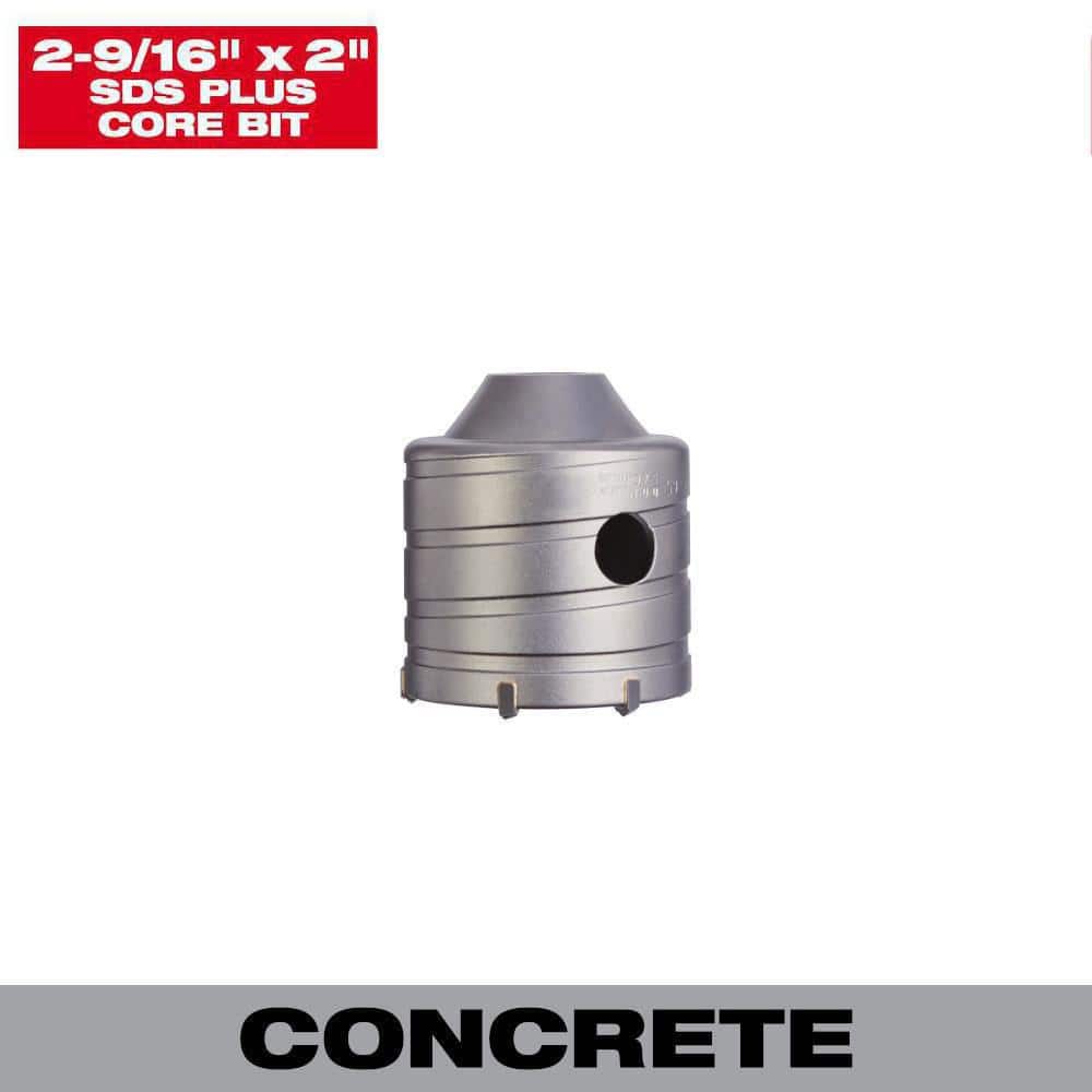 Milwaukee 2-9/16 in. Carbide SDS-PLUS Masonry Core Bit