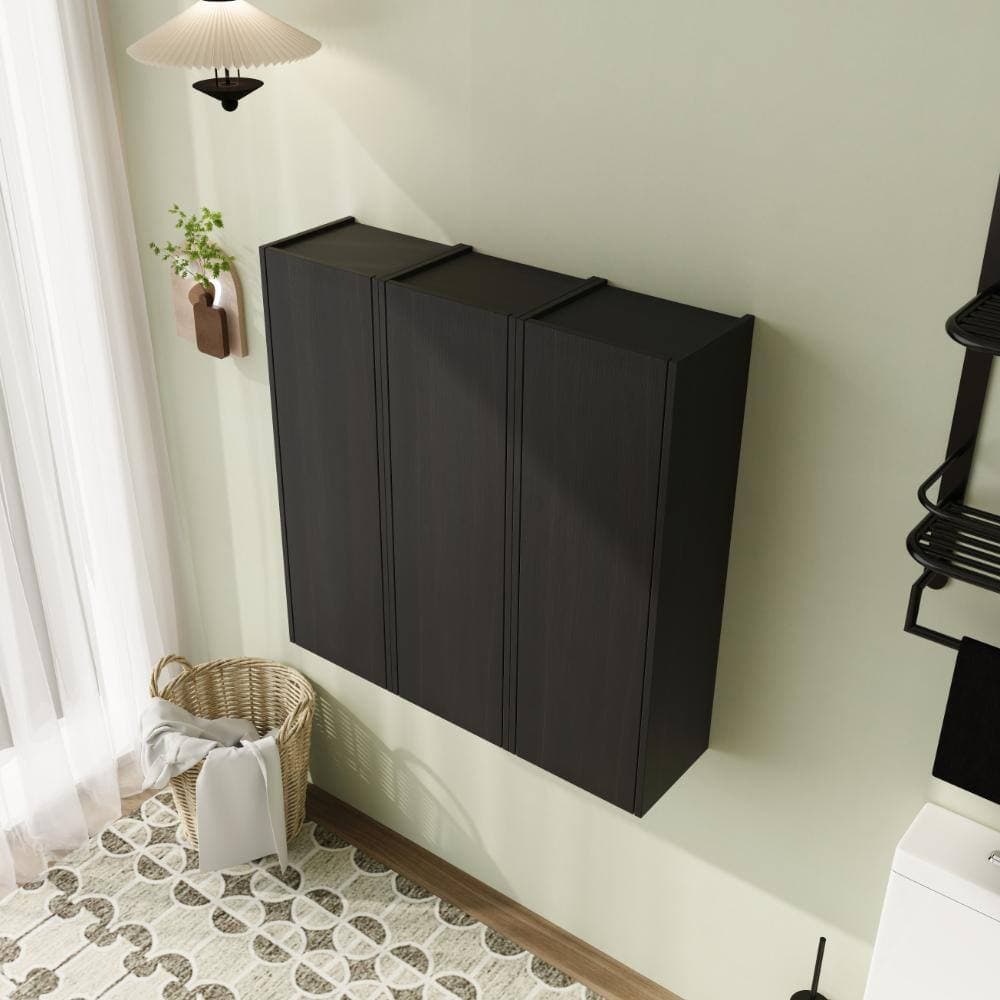 Malwee 36 in. Unassembled Plywood Bathroom Storage Wall Cabinet in Black Chestnut (3)