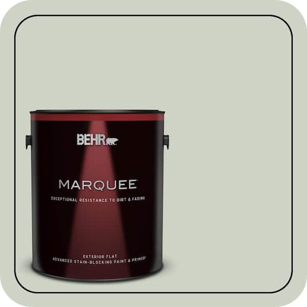 BEHR MARQUEE 1 gal. #N390-2 Flora Flat Exterior Paint & Primer (2)