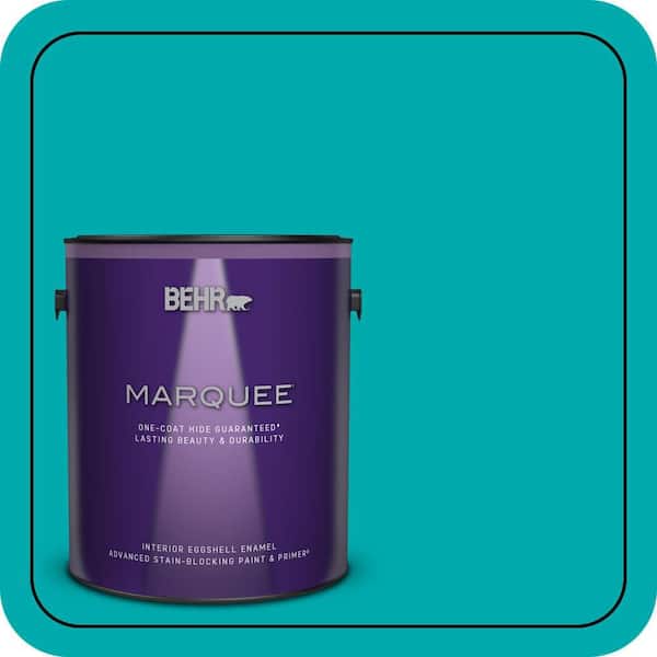 BEHR MARQUEE 1 gal. #P460-5 Fiji Eggshell Enamel Interior Paint & Primer (2)