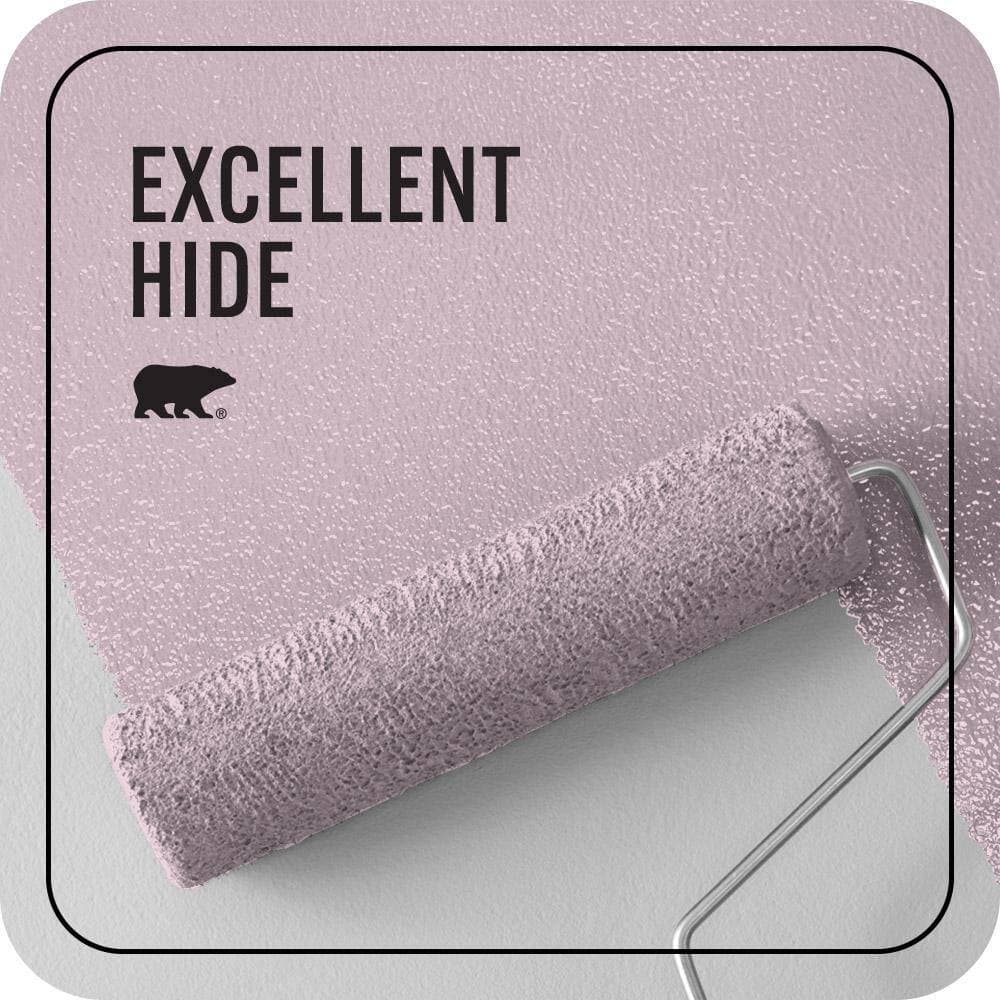 BEHR PREMIUM PLUS 1 gal. #M130-2 Creamy Freesia Ceiling Flat Interior Paint & Primer (2)
