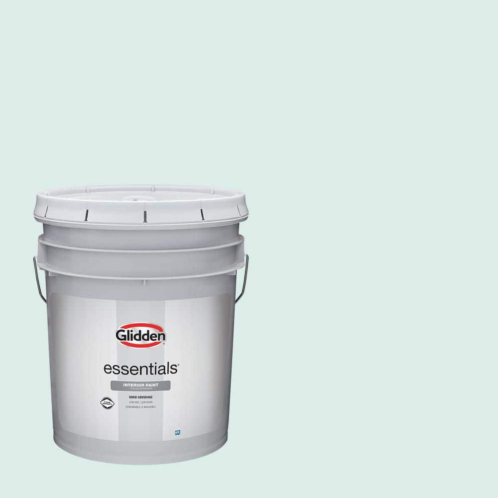 Glidden Essentials 5 gal. PPG1137-3 Waterscape Semi-Gloss Interior Paint