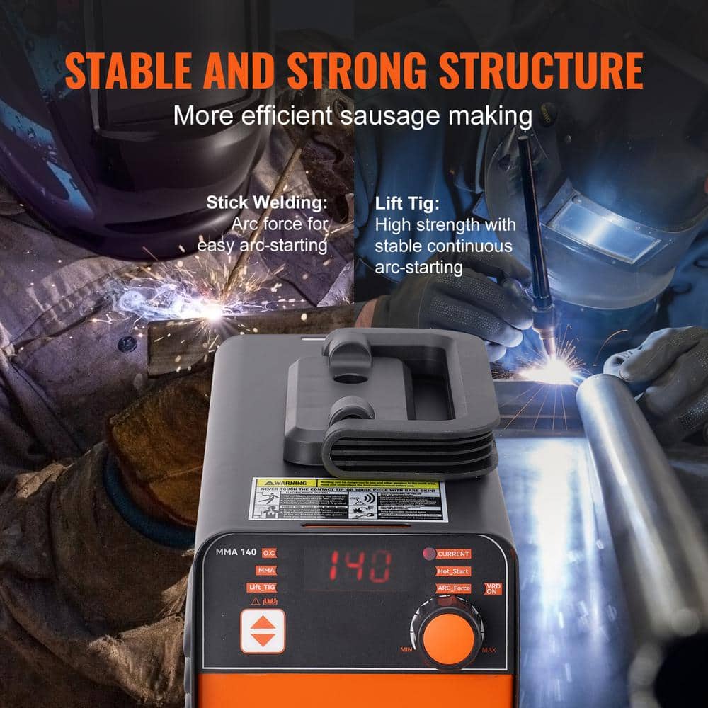 VEVOR 110 Amp 110V/220 V Stick Welder Stick ARC Welding Machine 16.46 HP Hot Start Stapler Anti-Stick for Car Repair (3)