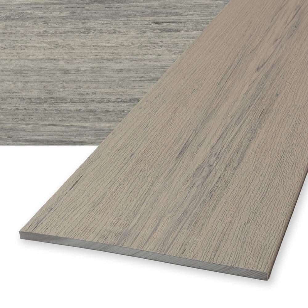 Deckorators Voyage 1/2 in. x 12 in. x 12 ft. Tundra Gray Composite Decking Fascia Board (1)