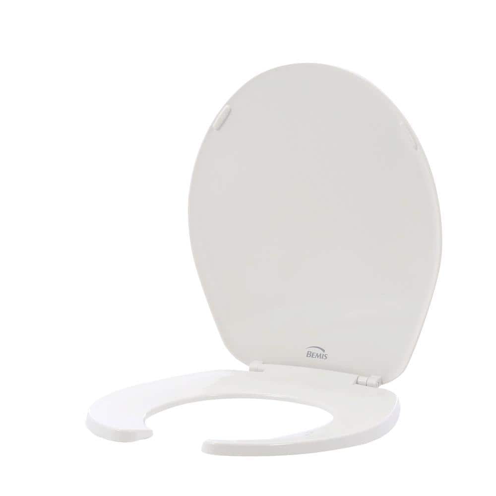 BEMIS Round Plastic Toilet Seat in White (2)
