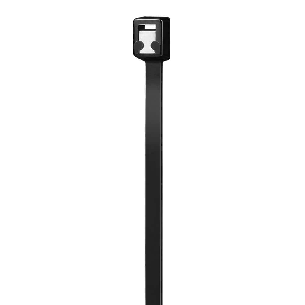 Unbranded 11 in. Twist and Cut UL Listed UV Resistant Cable Zip Ties (50-Pack) UV (Black)