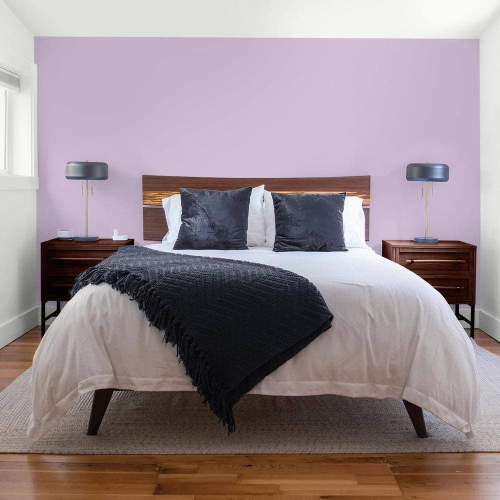 Glidden Diamond 1 gal. Purple Essence PPG1176-4 Flat Interior Paint with Primer (4)