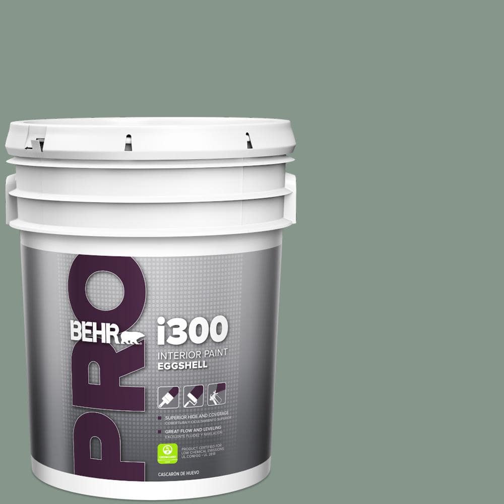BEHR PRO 5 gal. #N420-4 Underground Gardens Eggshell Interior Paint (1)