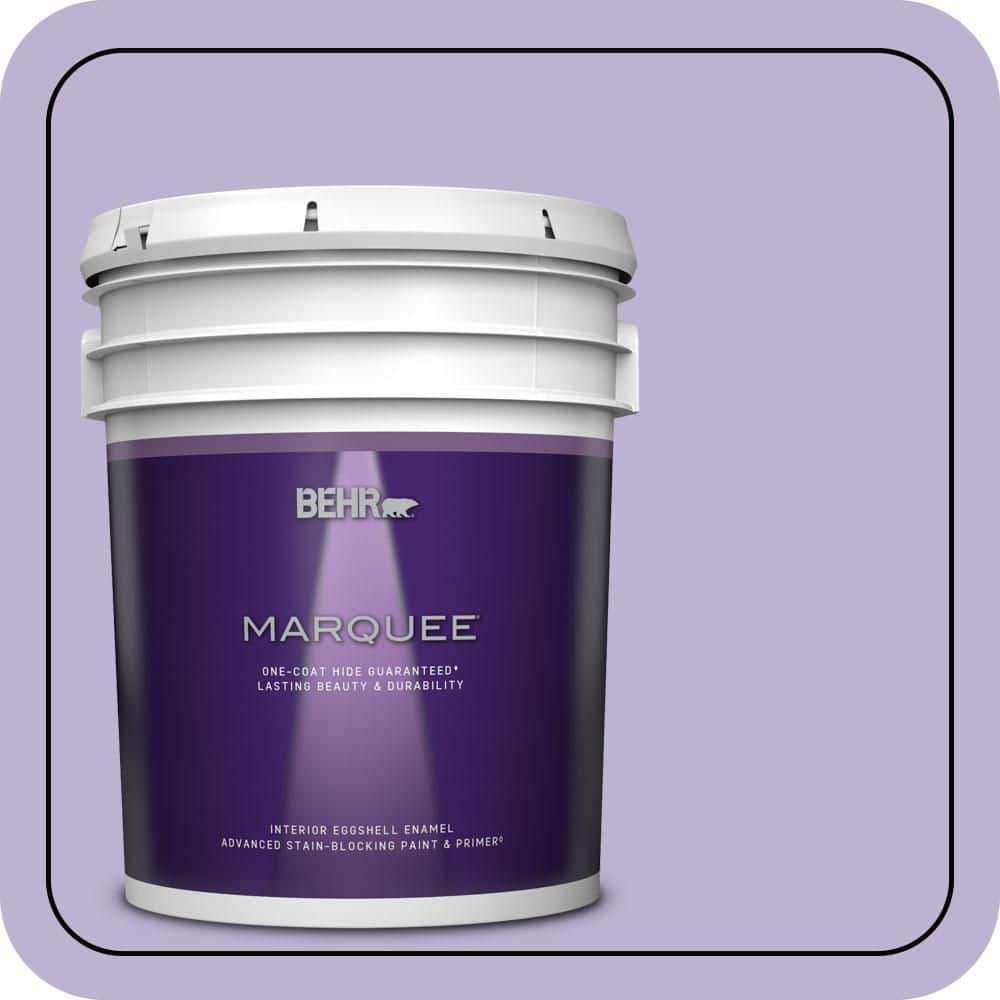 BEHR MARQUEE 5 gal. #M560-3 Grape Hyacinth Eggshell Enamel Interior Paint & Primer